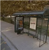 Martínez de Velasco · Huesca Marquesina en Avenida Martínez de Velasco, Huesca